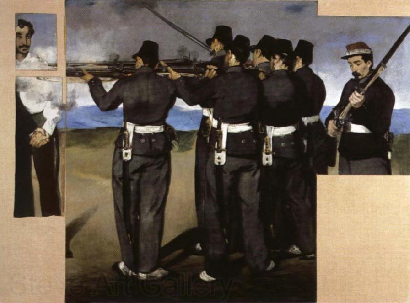 Edouard Manet The Execution of  Maximillian Norge oil painting art